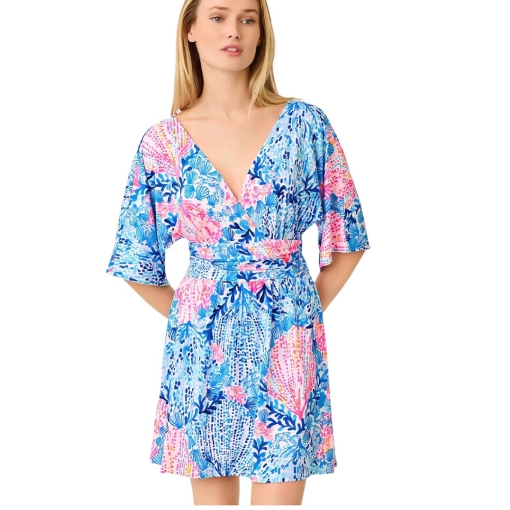Lilly Pulitzer Skirted Skort Romper Parigi Resort White Sway With Me Sz S NEW